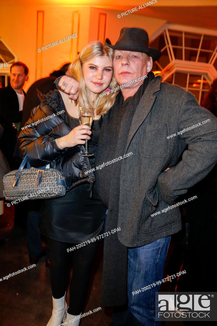 18 February 2020, Berlin: Lilith Maria Dörthe Becker and father Ben Becker  come to the premiere of..., Stock Photo, Picture And Rights Managed Image.  Pic. PAH-200219-99-972721-DPAI | agefotostock