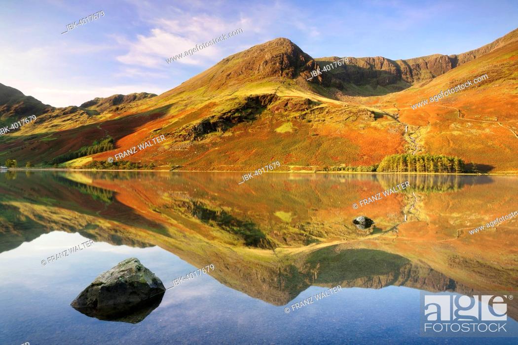 Stock Photo: Buttermere Lake, Lake District National Park, Cumbria, England, United Kingdom.