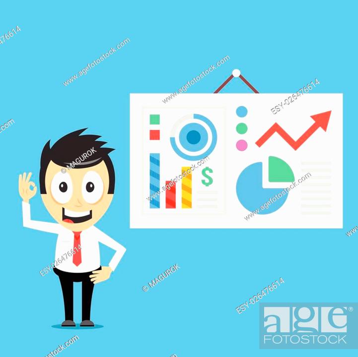 Happy Businessman And Presentation Board With Infographics Data Stock Vector Vector And Low Budget Royalty Free Image Pic Esy 026476614 Agefotostock,Damro Dressing Table Designs Sri Lanka