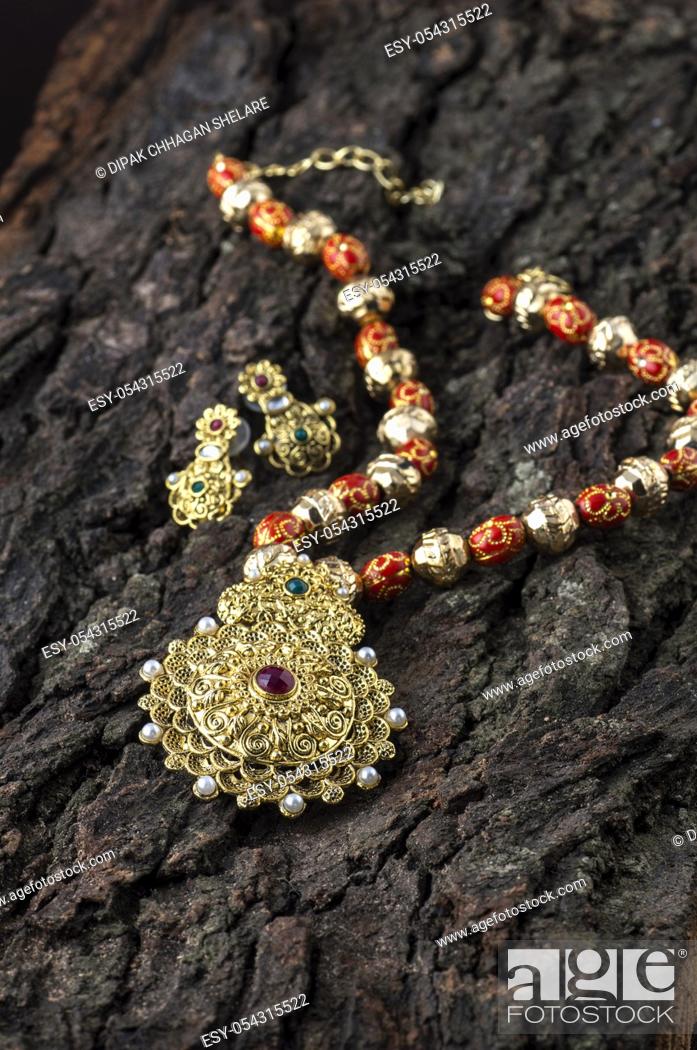 Stock Photo: Indian Traditional Jewellery.