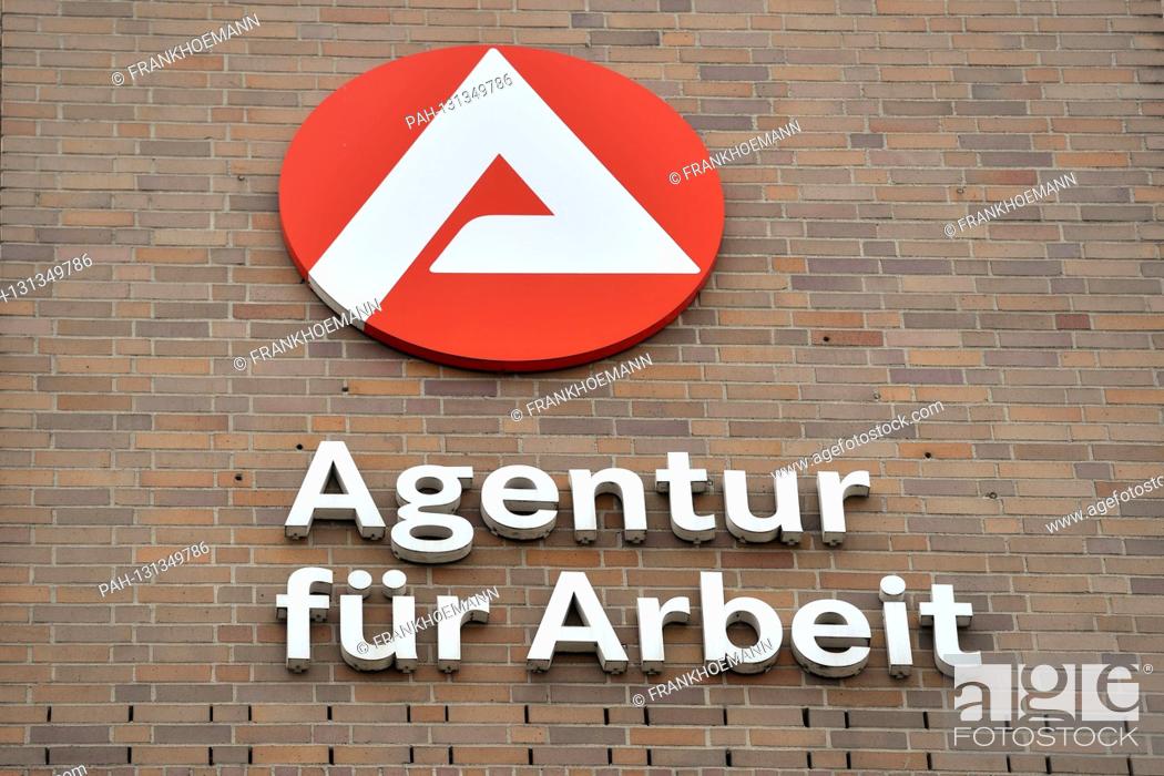 Stock Photo: Logo, sign of the AGENCY FOR WORK in Muenchen.? Sven Simon Fotoagentur GmbH & Co. Pressefoto KG # Prinzess-Luise-Str. 41 # 45479 M uelheim / R uhr # Tel.