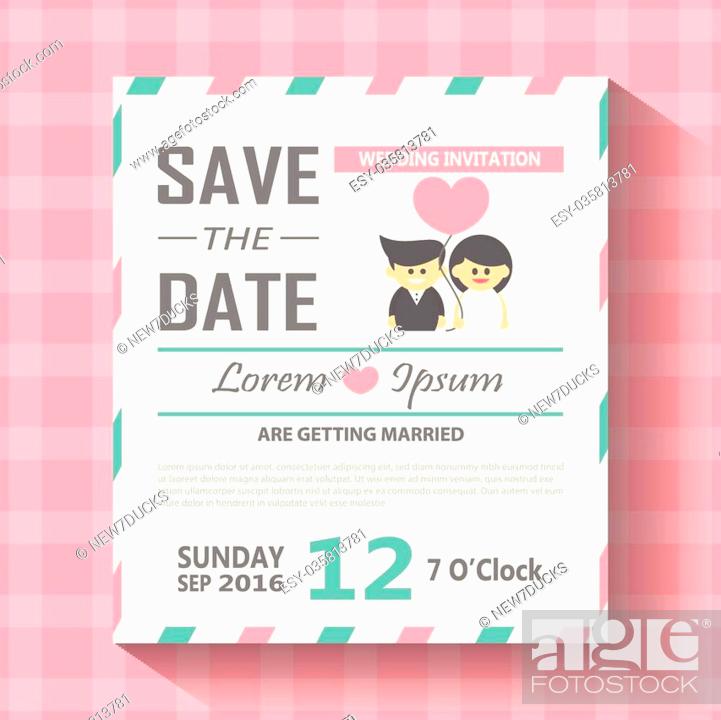 Wedding invitation card template vector illustration, wedding invitation  card editable with..., Stock Vector, Vector And Low Budget Royalty Free  Image. Pic. ESY-035813781 | agefotostock
