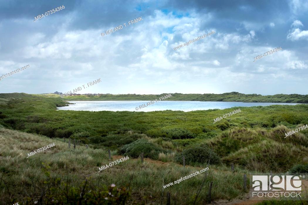 Stock Photo: Germany, Lower Saxony, Eastern Friesland, Juist, the Hammersee, an inland lake originated by a stormflood in 1932.