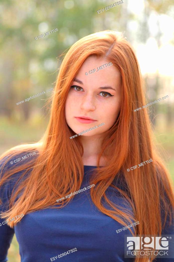 Girl, long wavy red hair, freckles, , - AI Photo Generator - starryai