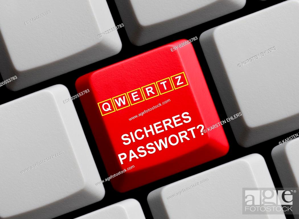 Photo de stock: QWERTZ - Sicheres Passwort?.