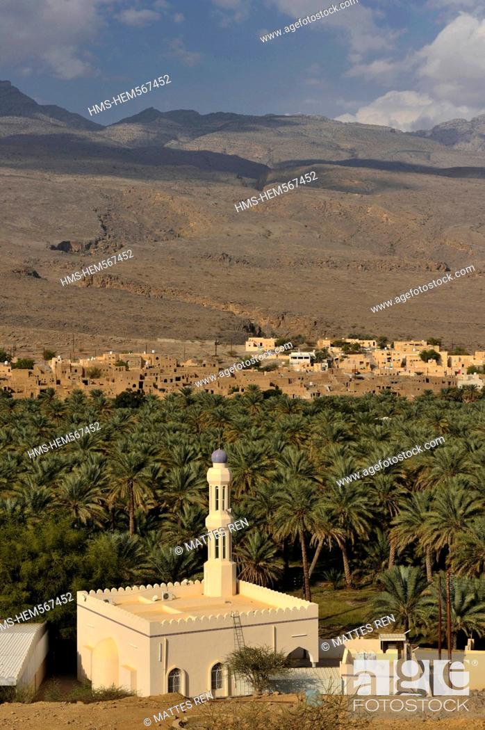 Stock Photo: Sultanate of Oman, Al Dakhiliyah Region, Western Hajar Mountains, Al Hamra.