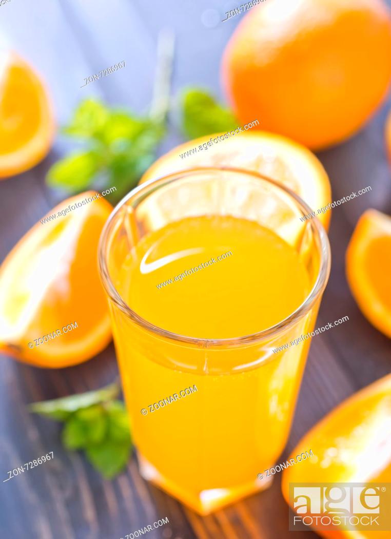 Stock Photo: orange juice.