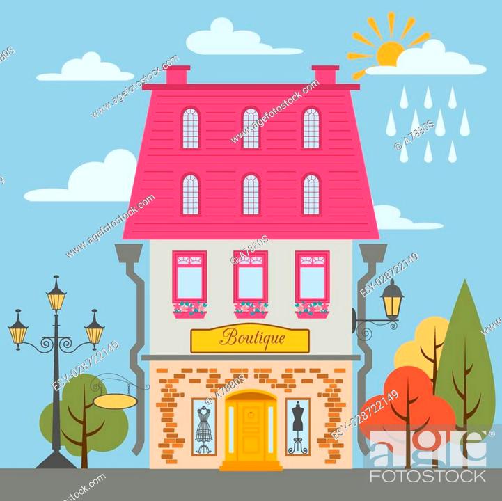 Great city map creator. House constructor. House, cafe, restaurant, shop,  infrastructure, industrial, Stock Vector, Vector And Low Budget Royalty  Free Image. Pic. ESY-028722149 | agefotostock