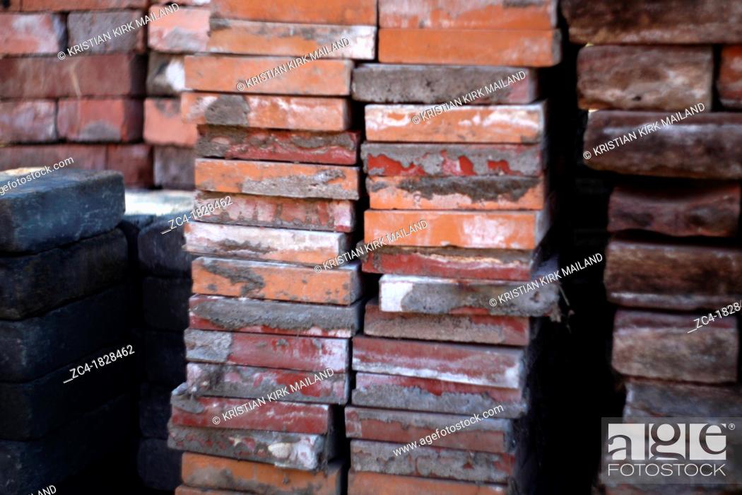 Stock Photo: Stable of bricks.