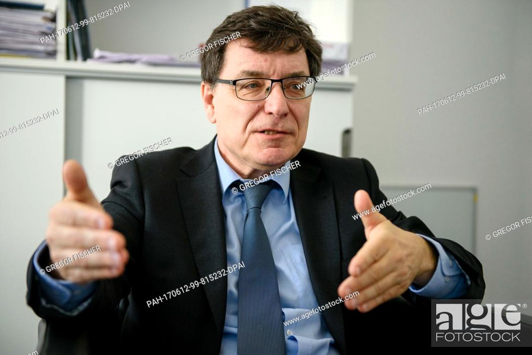 Stock Photo: The director of the Global Migration Data Analysis Centre of the International Organization for Migration (IOM), Frank Laczko.