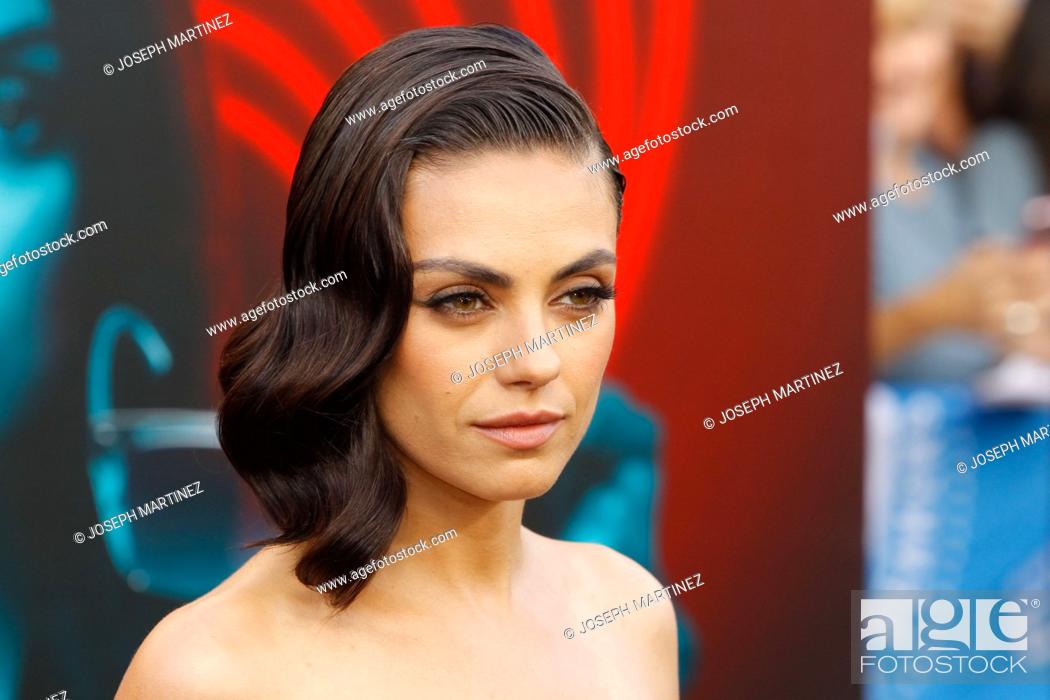 Stock Photo: Mila Kunis at the Premiere of Lionsgate's ""The Spy Who Dumped Me"" held at the Fox Village Theater in Westwood, CA, July 25, 2018.