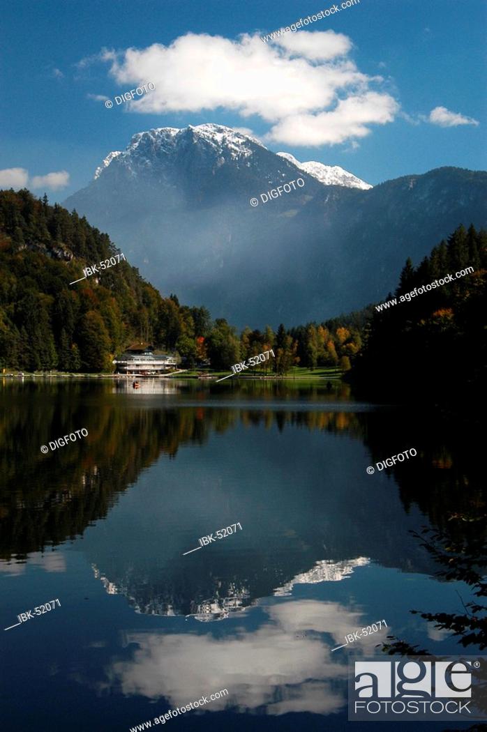 Stock Photo: Hechtsee and Kaisergebirge in autumn, Tyrol, Austria.