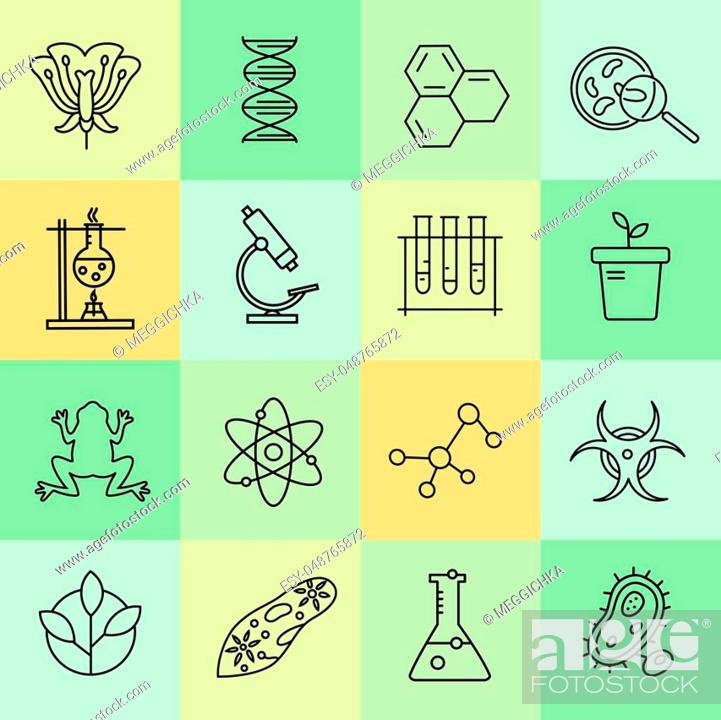 Bio Plant Logo Design, Biology, Eco, Vector Minimal Icon