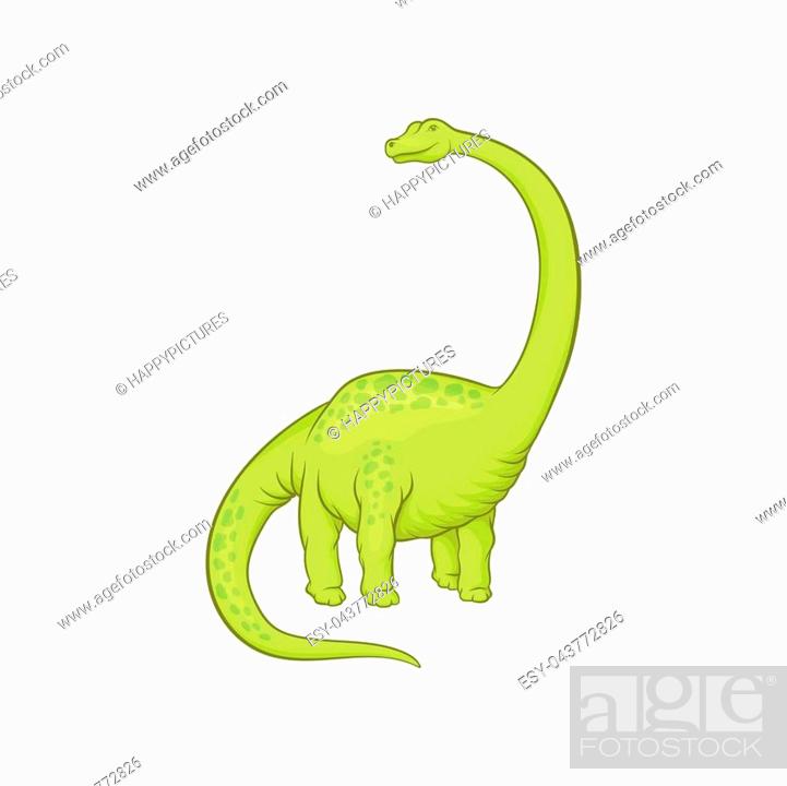 Giant mamenchisaurus with long neck, tail and short paws, Stock Vector,  Vector And Low Budget Royalty Free Image. Pic. ESY-043772826 | agefotostock
