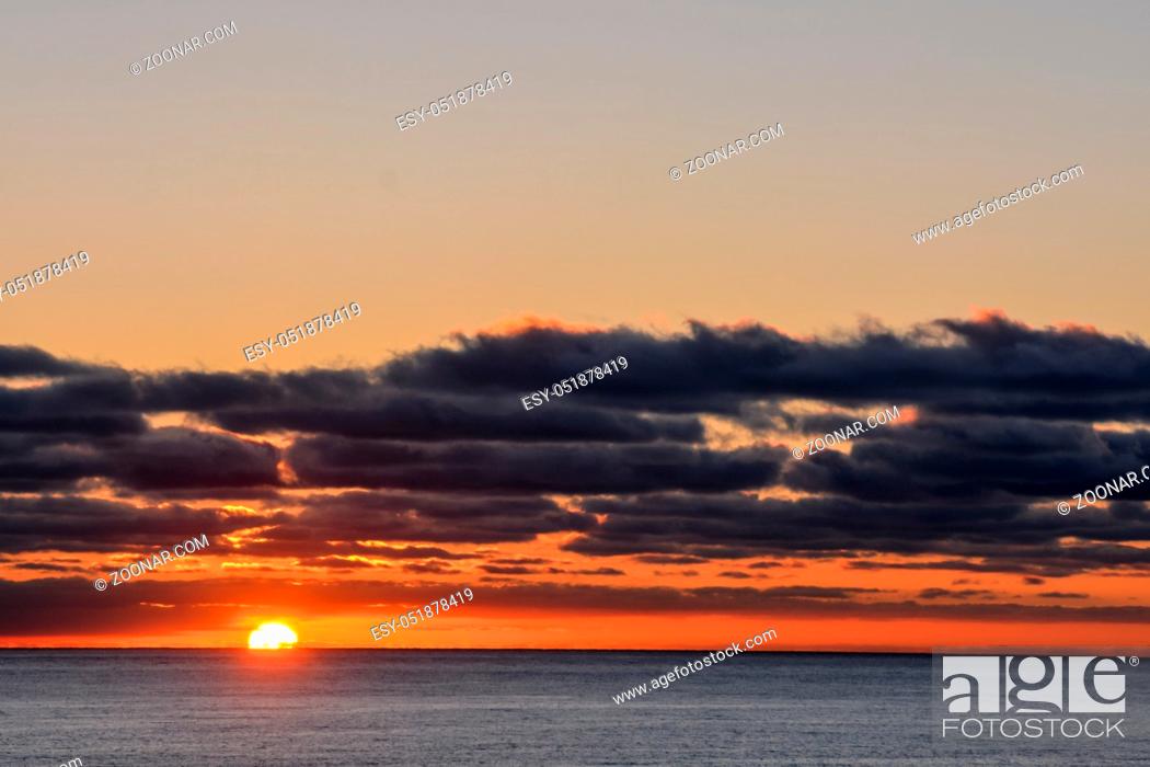 Stock Photo: Photo Picture of a Beautiful Colored Sunset.