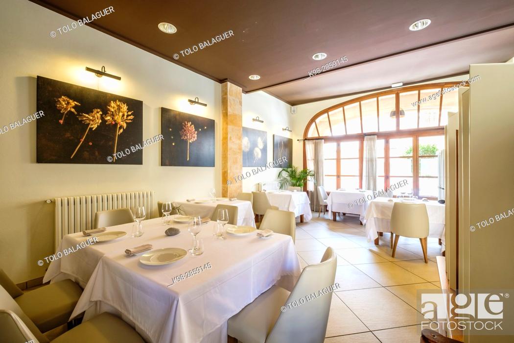 Stock Photo: Restaurante y petit Hotel Daica, Llubí, Mallorca, balearic islands, spain.