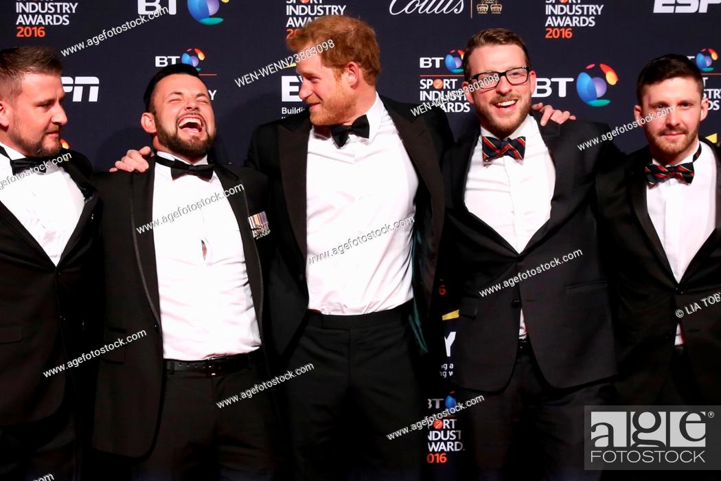 Stock Photo: The BT Sports Awards 2016 held at Battersea Evolution - Arrivals Featuring: Prince Harry Where: London, United Kingdom When: 28 Apr 2016 Credit: Lia Toby/WENN.