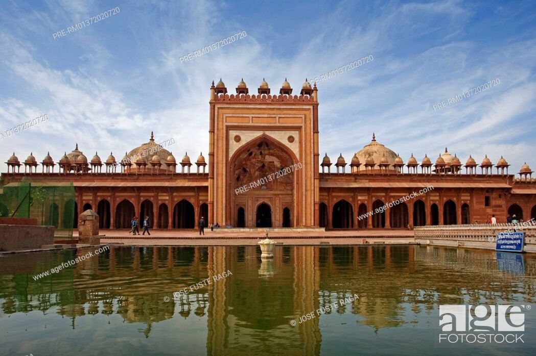 Imagen: The Jami Masjid Mosque, Fatehpur Sikri, Uttar Pradesh, India, Asia.