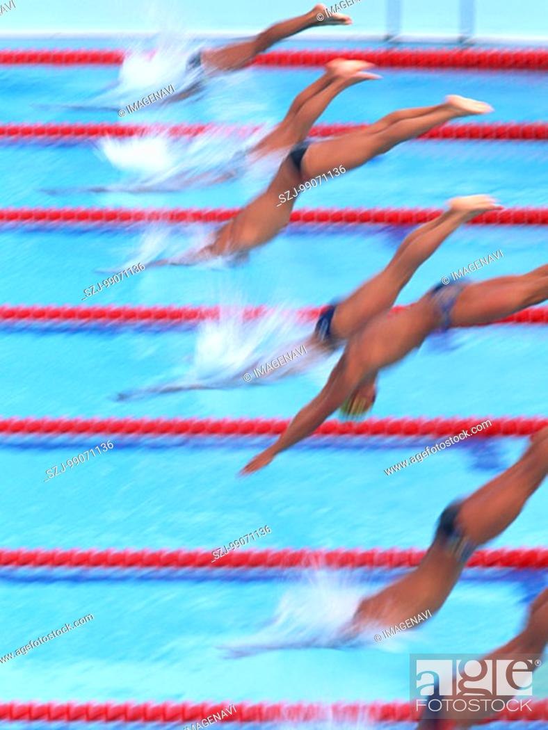Stock Photo: Swimming.