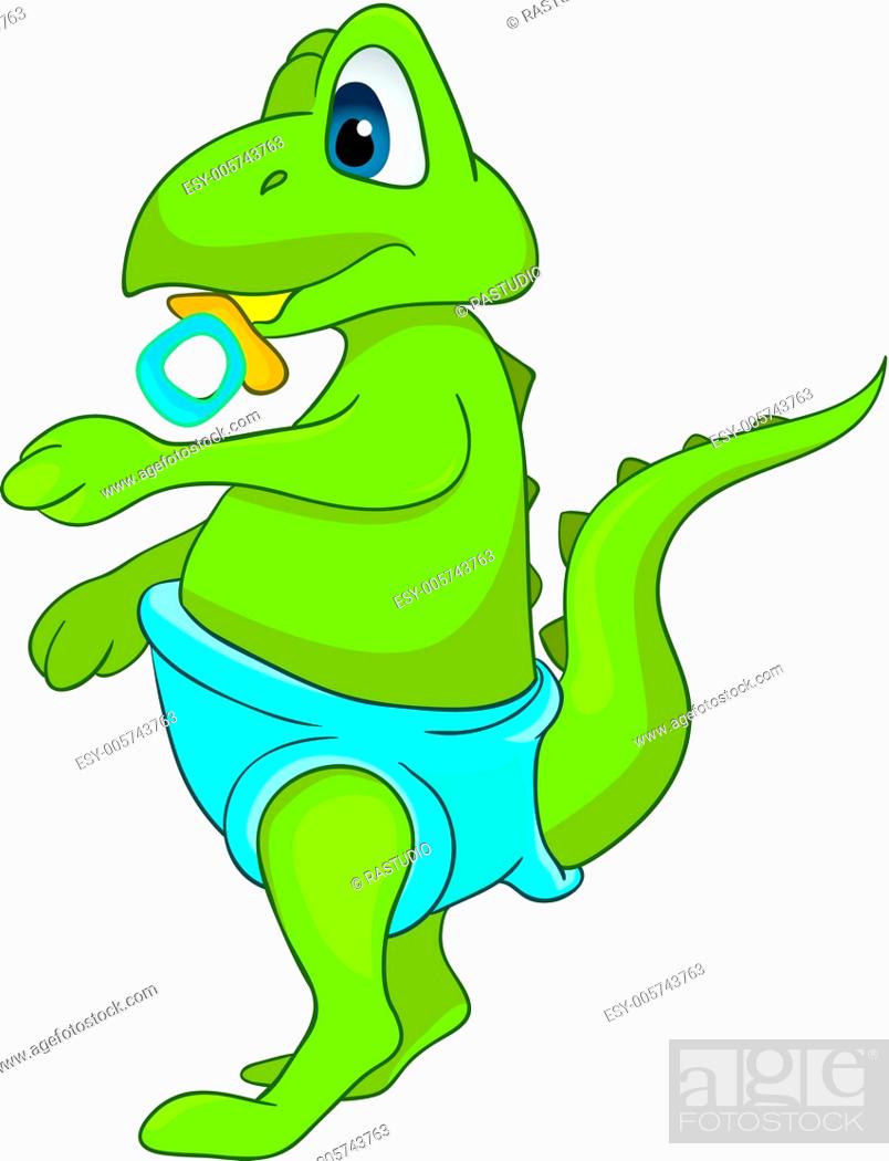 Cartoon Character Dino, Stock Vector, Vector And Low Budget Royalty Free  Image. Pic. ESY-005743763 | agefotostock