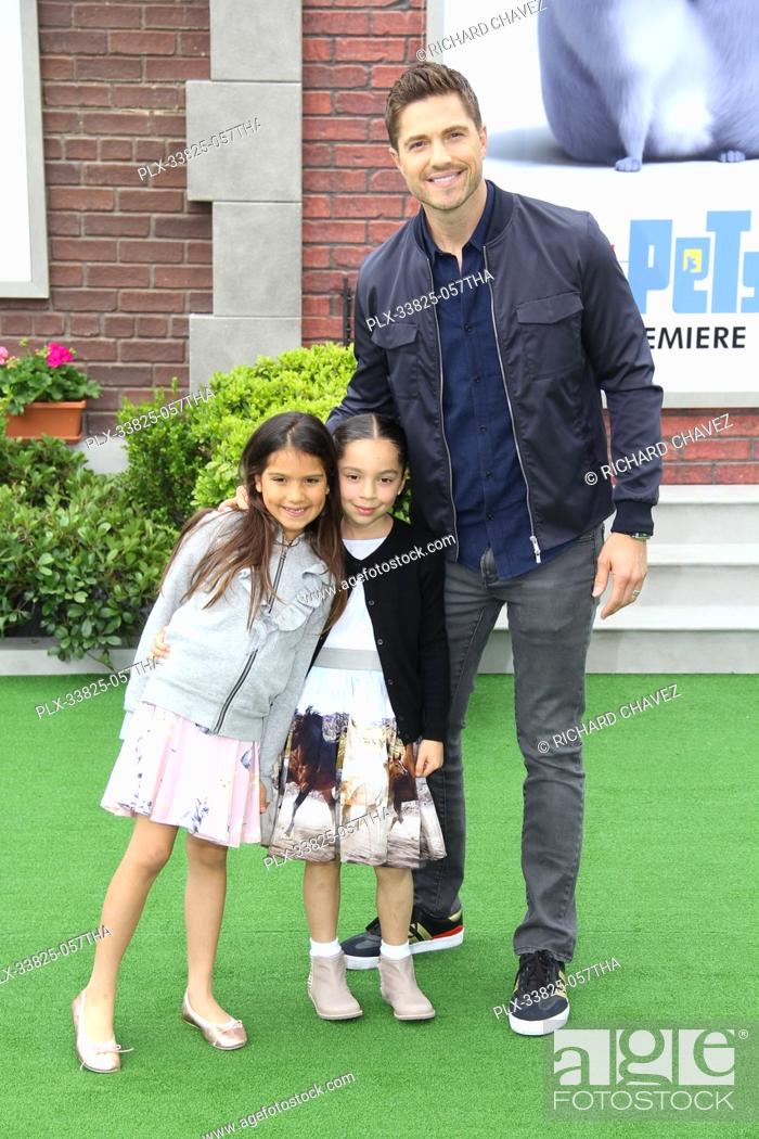 Stock Photo: Eric Winter and his family at the Universal Pictures Premiere of ""The Secret Life Of Pets 2"". Held at the Regency Village Theatre in Los Angeles, CA, June 2.