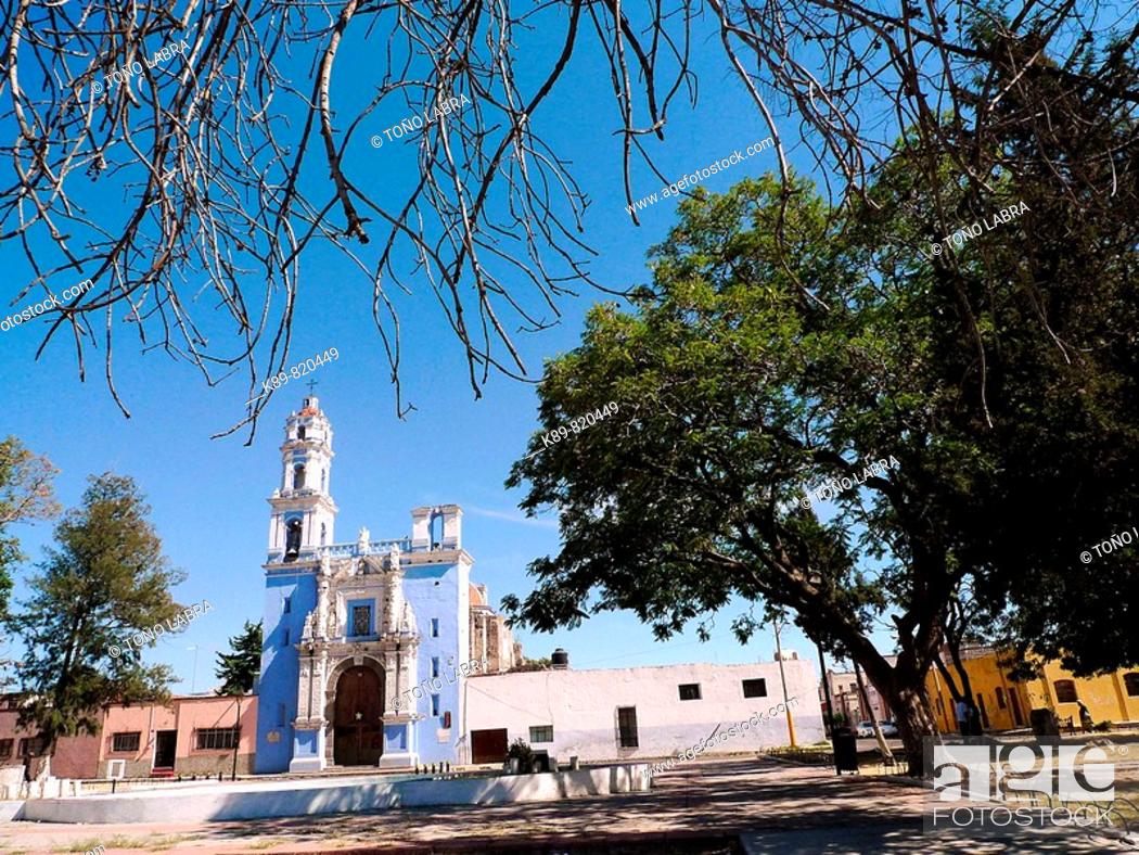 Iglesia de la Virgen de los Remedios. Puebla, México, Foto de Stock, Imagen  Derechos Protegidos Pic. K89-820449 | agefotostock