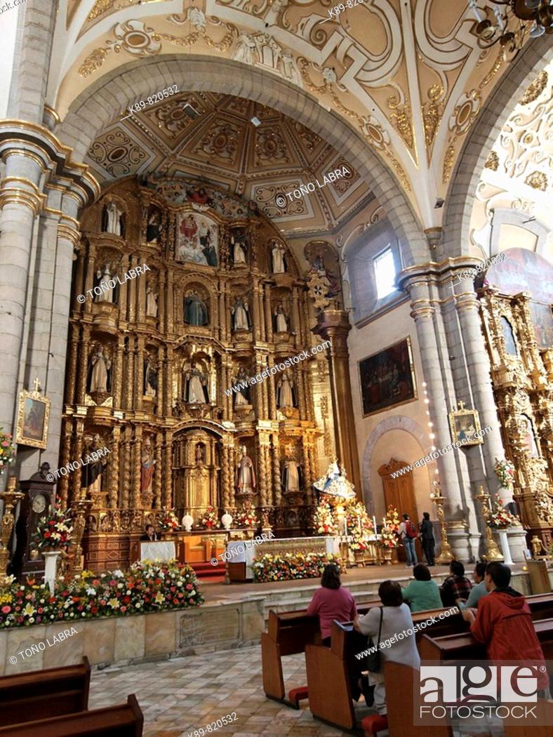 Iglesia de Santo Domingo. Puebla, México, Stock Photo, Picture And Rights  Managed Image. Pic. K89-820532 | agefotostock