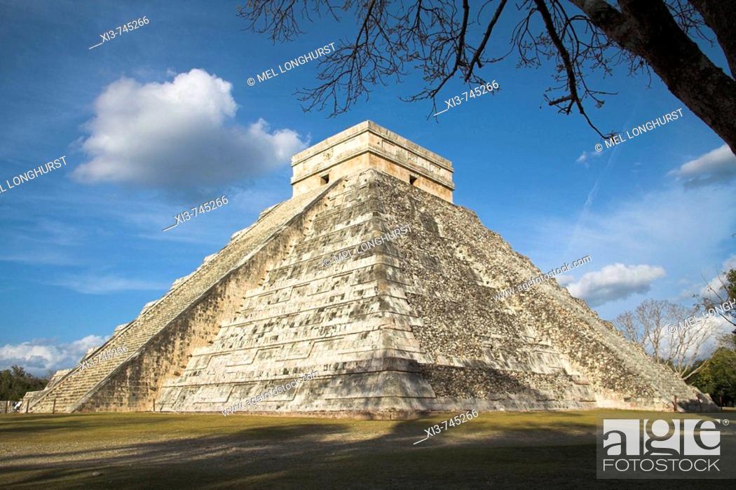 Imagen: El Castillo, Pyramid of Kukulkan, Chichen Itza Archaeological Site, Chichen Itza, Yucatan State, Mexico.