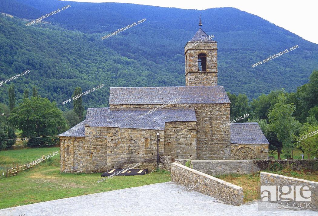Imagen: San Feliu church. Barruera, Lerida province, Catalonia, Spain.