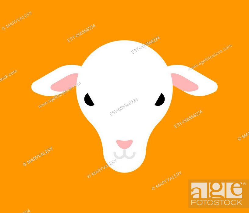 Sheep head isolated. Lamb face. vector illustration, Stock Vector, Vector  And Low Budget Royalty Free Image. Pic. ESY-056568224 | agefotostock
