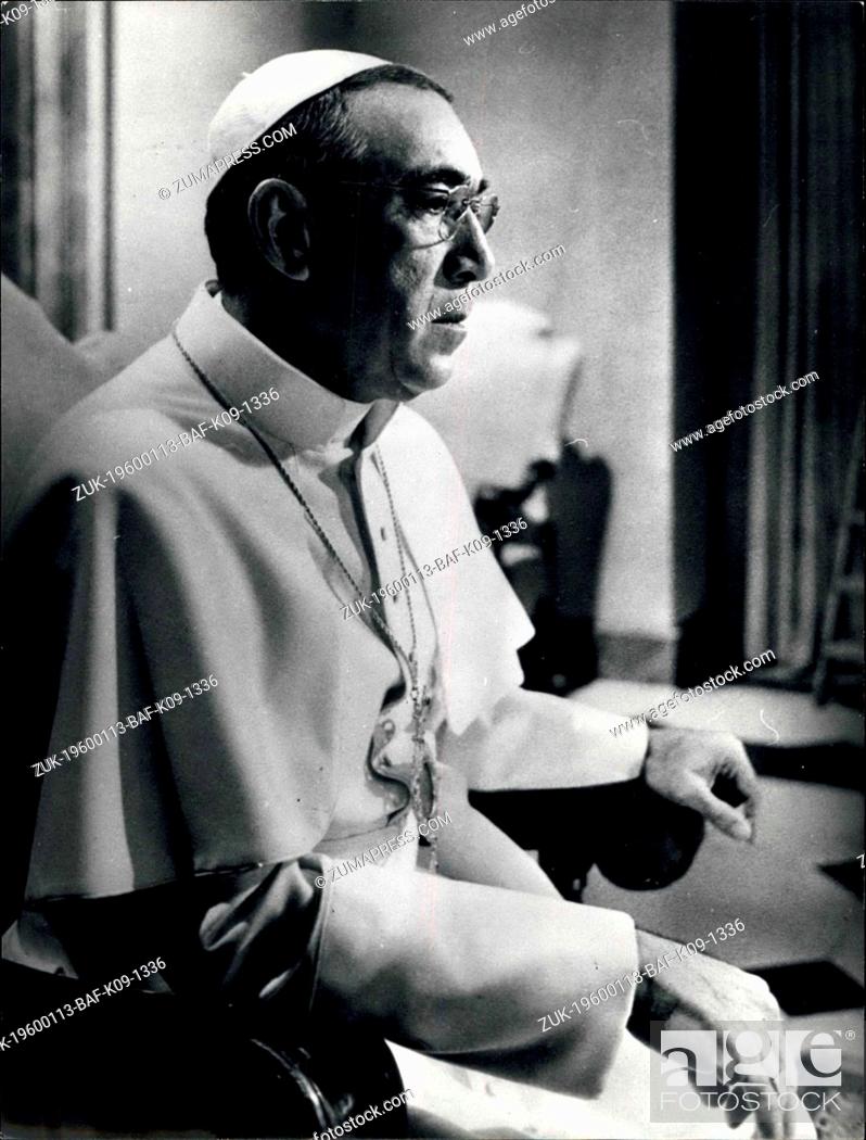 Stock Photo: 1968 - Actor Anthony QuinnThe Man in Robes of Pure White: He sits sedately wearing the white robe of a Pope. The man in picture looks every inch a leader of the.