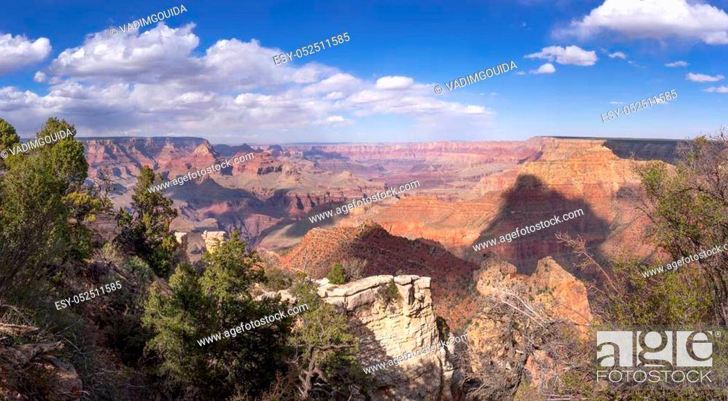 Stock Photo: Grand Canyon landscape at Grandview Point, South Rim, Arizona. USA.