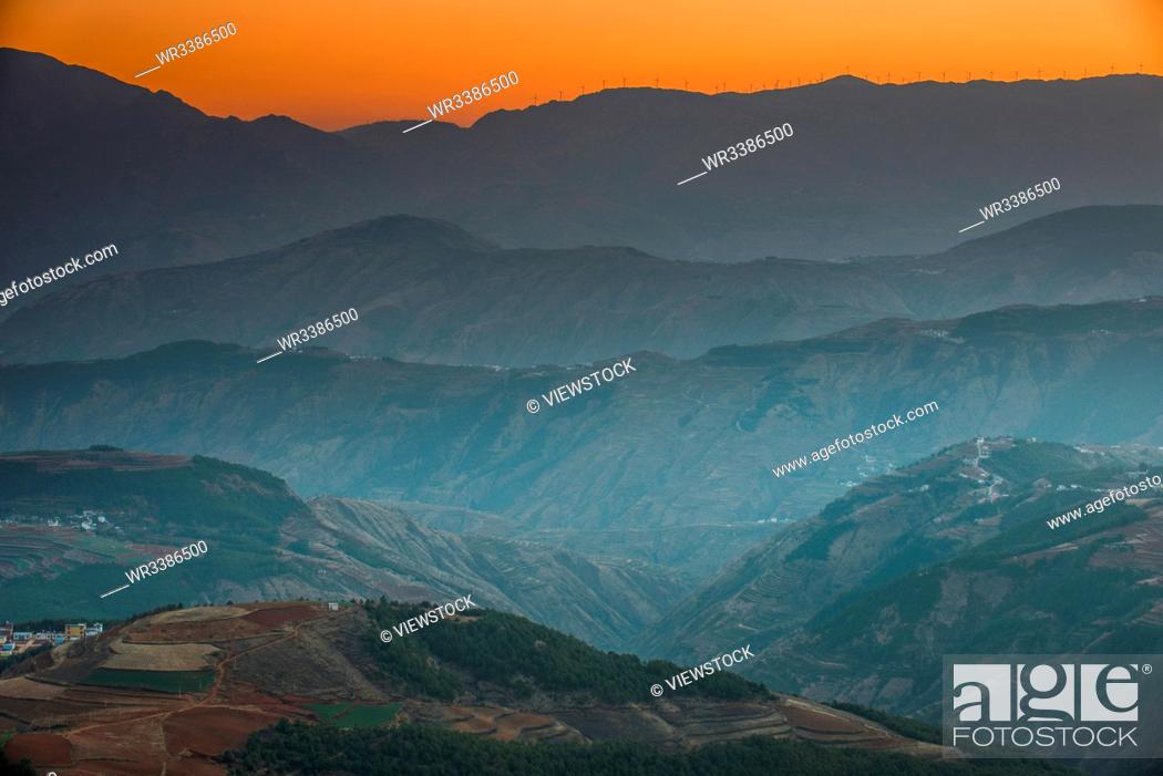 Stock Photo: Dongchuan grand scenery.