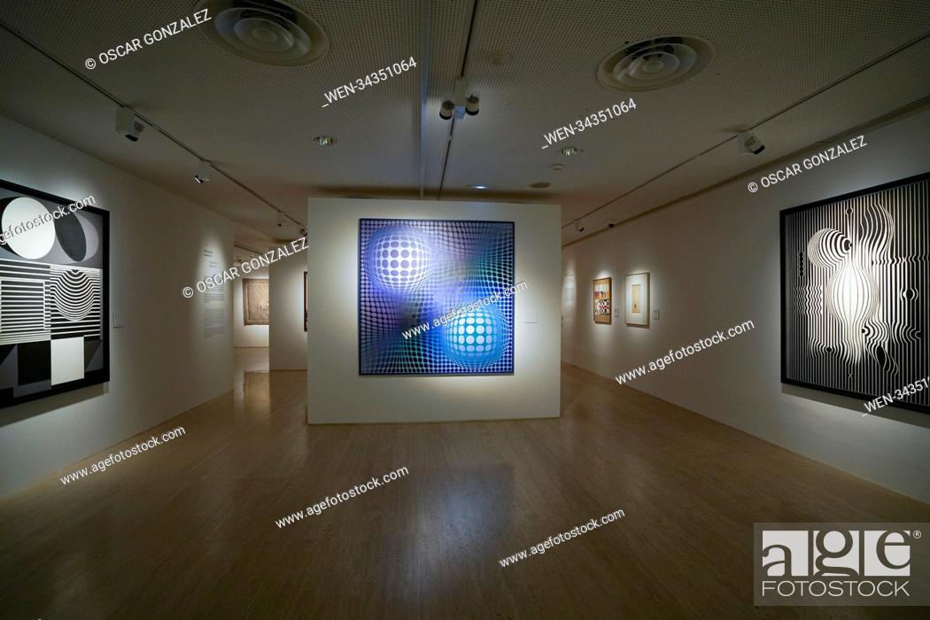 Photo de stock: Museo Thyssen-Bornemisza presents a monographic exhibition devoted to Victor Vasarely (Pécs, 1906 - Paris, 1997), one of the principal exponents of Op Art in.