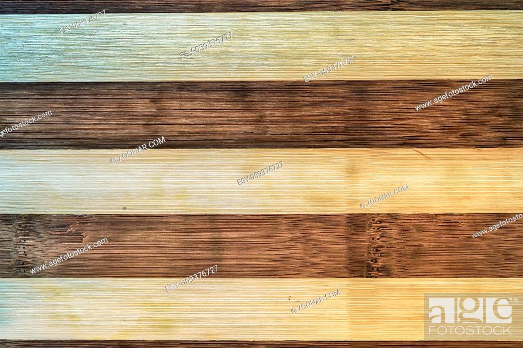 Stock Photo: Dark and light brown vintage wooden old planks background.