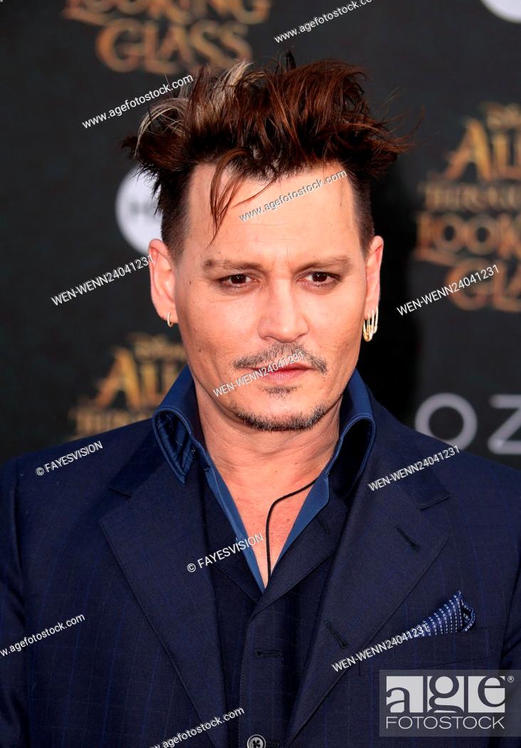 of Disney's 'Alice Through The Glass' - Arrivals Featuring: Depp Where: Los..., Stock Photo, Picture And Rights Managed Image. Pic. WEN-WENN24041231 | agefotostock