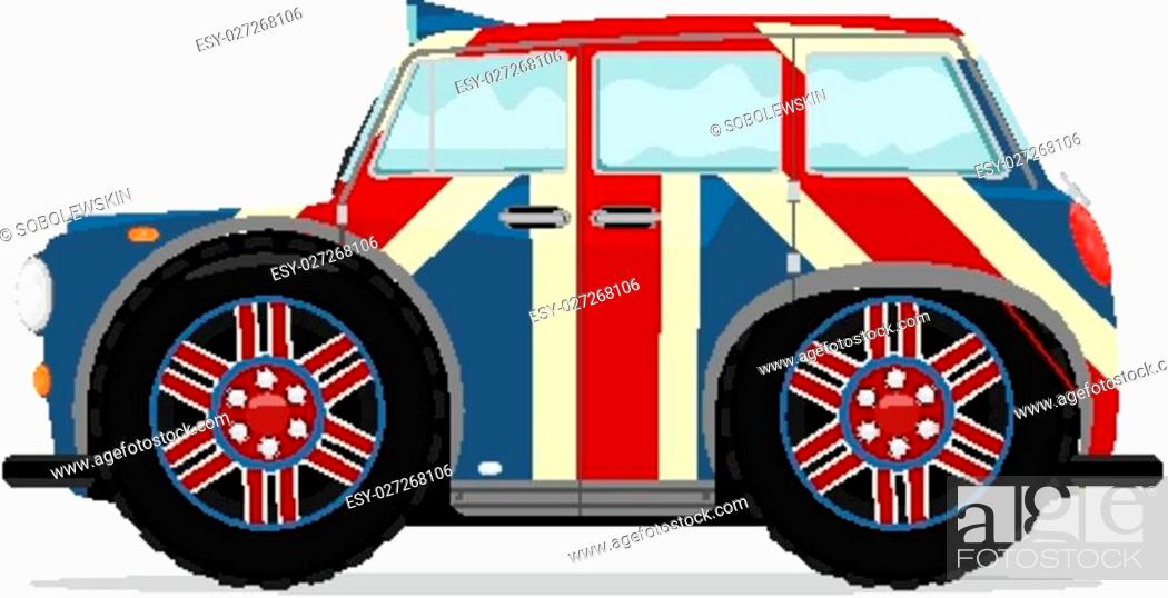 Cartoon London taxi in the colors of British flag, Stock Vector, Vector And  Low Budget Royalty Free Image. Pic. ESY-027268106 | agefotostock