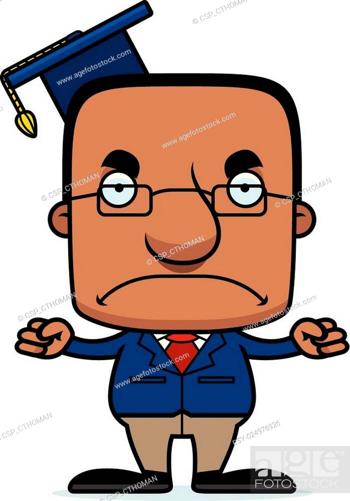 Cartoon Angry Teacher Man, Stock Vector, Vector And Low Budget Royalty Free  Image. Pic. ESY-024976926 | agefotostock