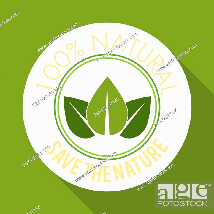 Stock Vector: Natural product concept with icon design, vector illustration 10 eps graphic.
