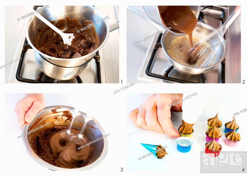 Stock Photo: Ginger and chocolate sweets being made.