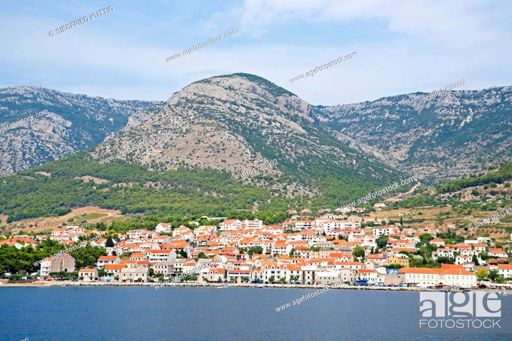 Stock Photo: Town of Bol on the island of Brac, Adriatic Coast, Croatia, Europe.