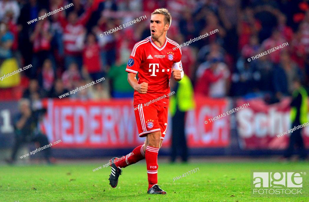 Philipp Lahm of Munich during the UEFA Super Cup soccer match Bayern Munich  against Chelsea FC at..., Stock Photo, Picture And Rights Managed Image.  Pic. PAH-42177571 | agefotostock