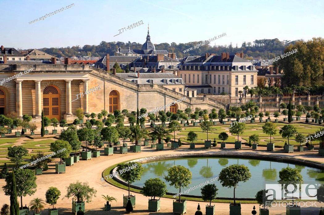 Stock Photo: France, Ile-de-France, Versailles, gardens.