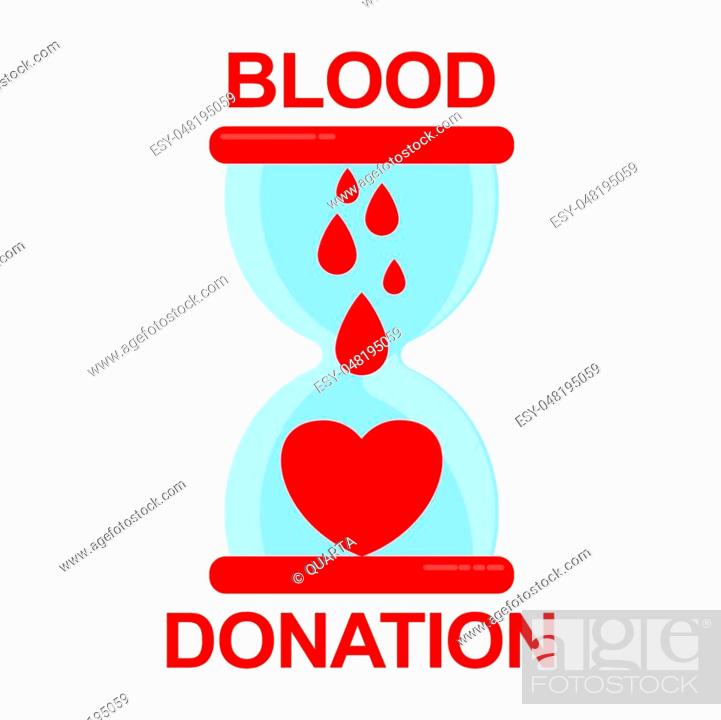 Blood transfusion is like an hourglass. Donation of blood concept, Stock  Vector, Vector And Low Budget Royalty Free Image. Pic. ESY-048195059 |  agefotostock