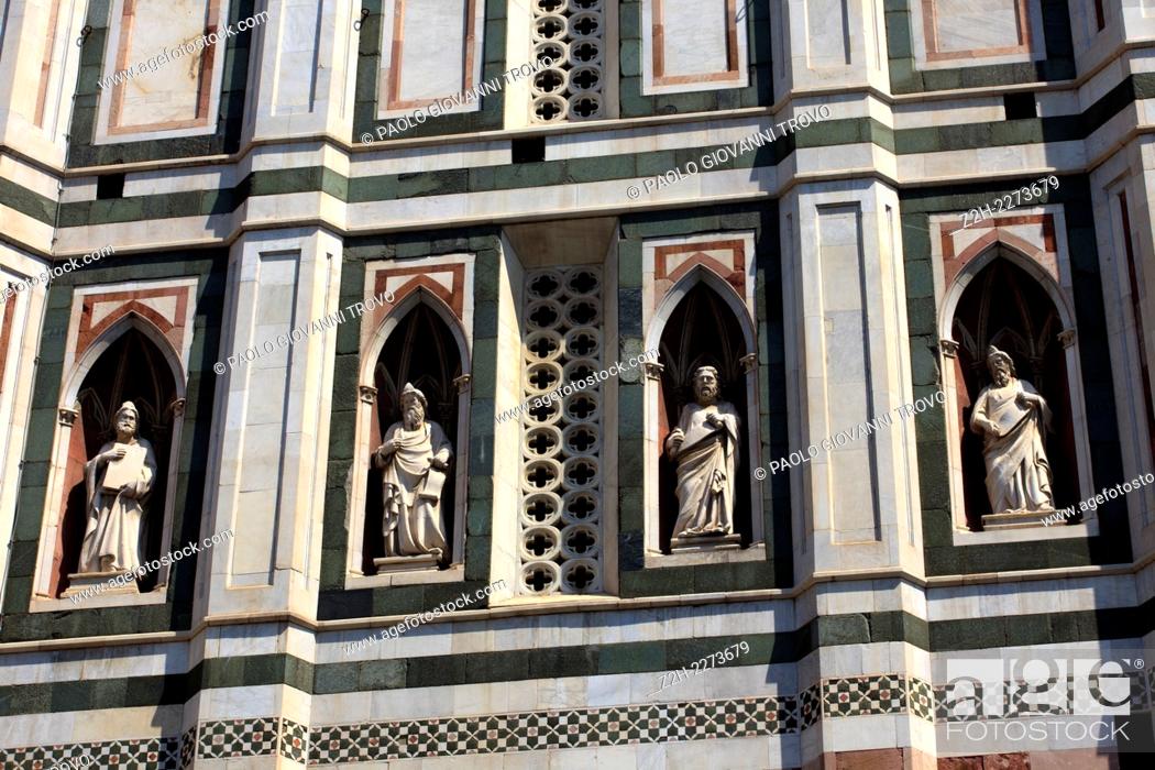 Photo de stock: Duomo Giotto Bell Tower Campanile Brunelleschi cupola, Florence, Firenze, Tuscany, Italy.