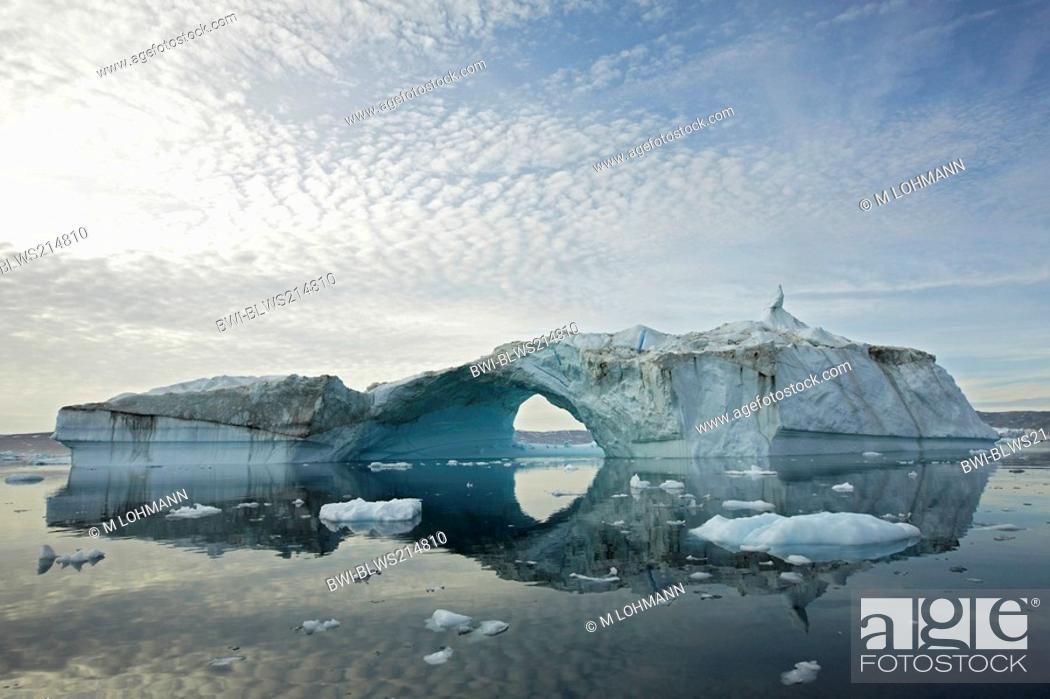 Stock Photo: iceberg at Sermilik Fjord, Greenland, Ammassalik, East Greenland, Tiniteqilaq.