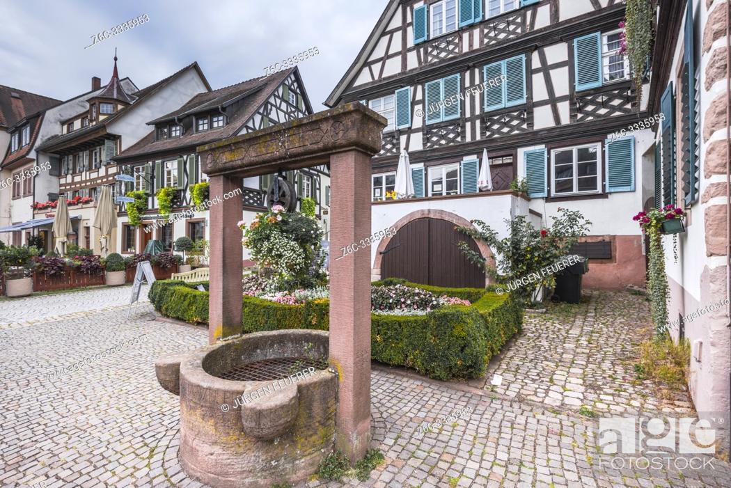 Stock Photo: historical old town of Gengenbach, Germany, and tourist destination of western Black Forest.