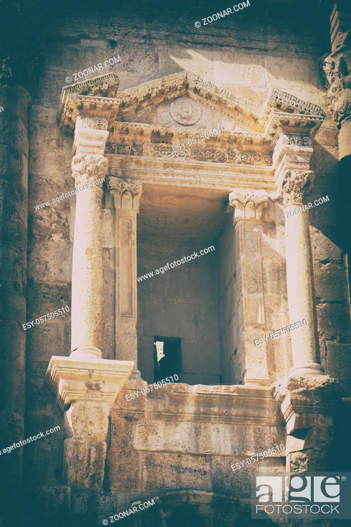 Stock Photo: in jerash jordan the antique archeological site classical heritage for tourist.