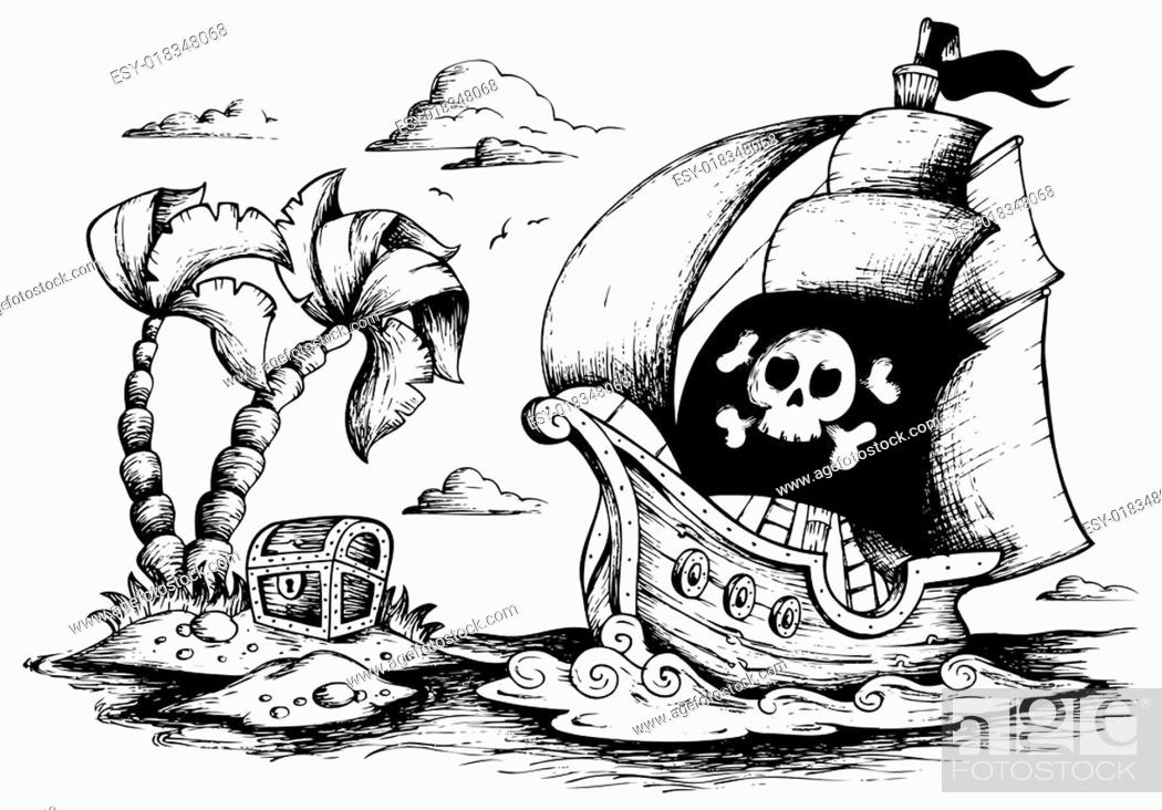How to Draw a Pirate Ship For Kids - DrawingNow
