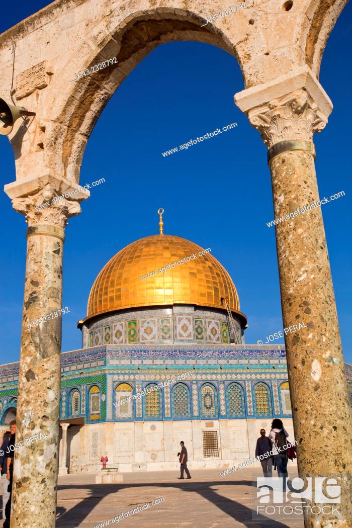 Stock Photo: Dome of the Rock, Temple Mount, Old City Jerusalem, Israel.